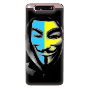 Чехол с Украинской символикой на Самсунг Гелекси А80 (Анонимус патриот)