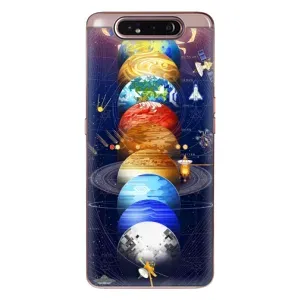 Чохол (ТПУ) з планетами на Samsung Galaxy a80 2019 ( A805F ) (Арт планети)