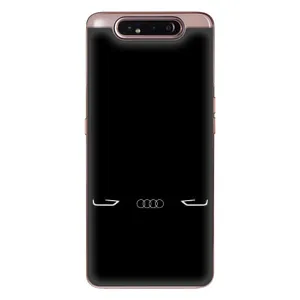 Силиконовый бампер с картинкой машины на Samsung Galaxy a80 2019 ( A805F ) (Силует Audi)