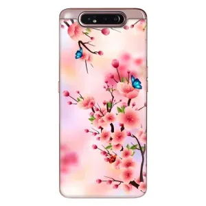 Чохол з картинкою Сакури на Samsung Galaxy a80 2019 ( A805F ) (Метелики на сакурі)