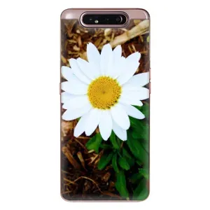 Чохол з ромашками на Samsung Galaxy a80 2019 ( A805F ) (Біла ромашка)