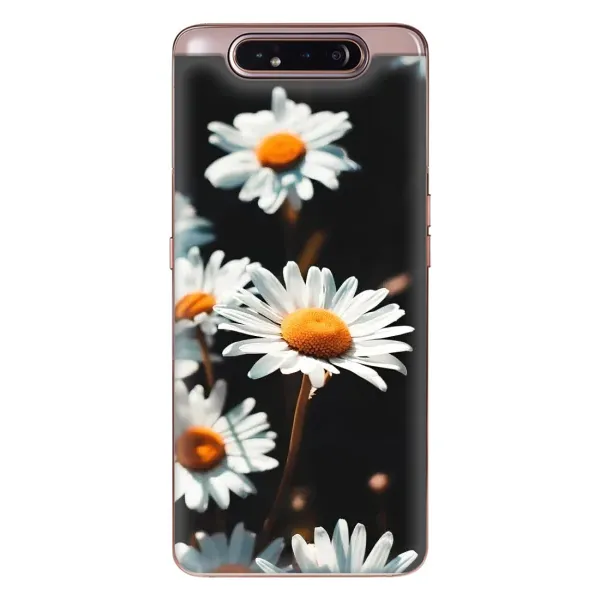 Чехол с рисунком «Белые ромашки» для Samsung Galaxy a80 2019 ( A805F ) Чехол с рисунком «Белые ромашки» для Samsung Galaxy a80 2019 ( A805F )