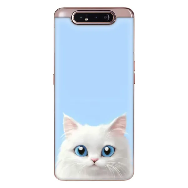 Чехол с рисунком «Белый кот» для Samsung Galaxy a80 2019 ( A805F ) Чехол с рисунком «Белый кот» для Samsung Galaxy a80 2019 ( A805F )