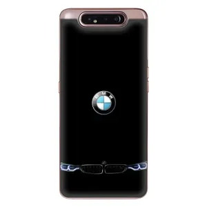 Силиконовый бампер с картинкой машины на Samsung Galaxy a80 2019 ( A805F ) (Черный BMW)
