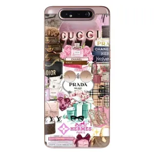 Чехол (Dior, Prada, YSL, Chanel) для Samsung Galaxy a80 2019 ( A805F ) (Бренды)