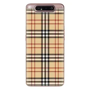 Чехол с Брендами одежды на Самсунг Гелекси А80 (Burberry стиль)