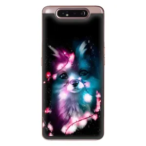 Чехол с Лисичкой для Samsung Galaxy a80 2019 ( A805F ) (Черная Лиса)