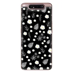Чохли з тематикою "КВІТИ" на Samsung Galaxy a80 2019 ( A805F ) (цвітіння на чорному)