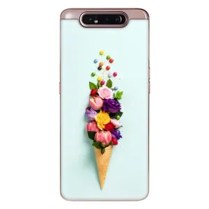 Чохли з тематикою "КВІТИ" на Samsung Galaxy a80 2019 ( A805F ) (Квітка-морозиво)