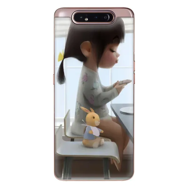 Чехол с рисунком «Девочка с игрушкой» для Samsung Galaxy a80 2019 ( A805F ) Чехол с рисунком «Девочка с игрушкой» для Samsung Galaxy a80 2019 ( A805F )