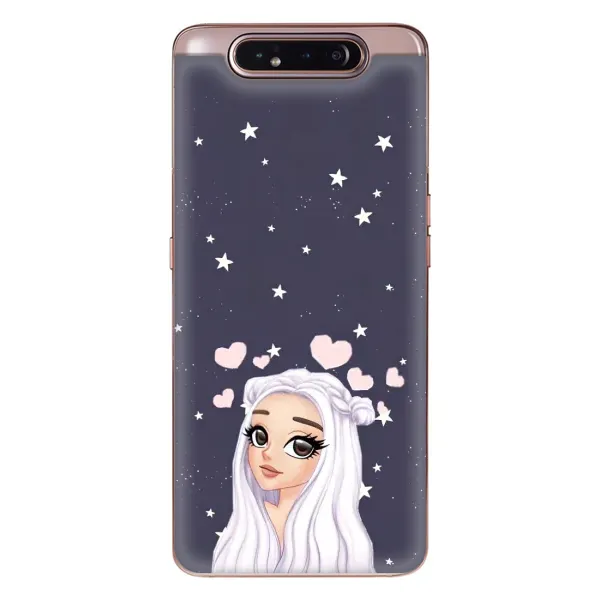 Чохол з малюнком «Дівчина та серця» для Samsung Galaxy a80 2019 ( A805F ) Чохол з малюнком «Дівчина та серця» для Samsung Galaxy a80 2019 ( A805F )