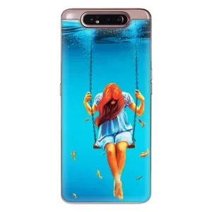 Чехол Стильные девушки на Samsung Galaxy a80 2019 ( A805F ) (Девушка на качели)