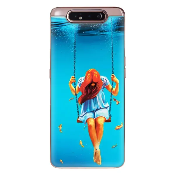 Чохол з малюнком «Дівчина на гойдалці» для Samsung Galaxy a80 2019 ( A805F ) Чохол з малюнком «Дівчина на гойдалці» для Samsung Galaxy a80 2019 ( A805F )