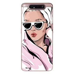Чехол с картинкой Модные Девчонки Samsung Galaxy a80 2019 ( A805F ) (Девушка в халате)