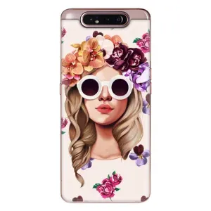 Чехол с картинкой Модные Девчонки Samsung Galaxy a80 2019 ( A805F ) (Девушка в очках)