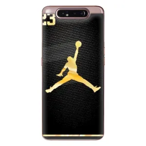 Силіконовый Чохол Nike Air Jordan на Самсунг Гелексі А80 (Джордан 23)