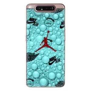 Силіконовый Чохол Nike Air Jordan на Самсунг Гелексі А80 (Джордан Найк)