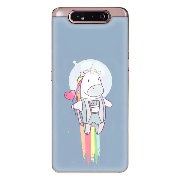 Чехол с рисунком «Единорог космонавт» для Samsung Galaxy a80 2019 ( A805F ) Чехол с рисунком «Единорог космонавт» для Samsung Galaxy a80 2019 ( A805F )