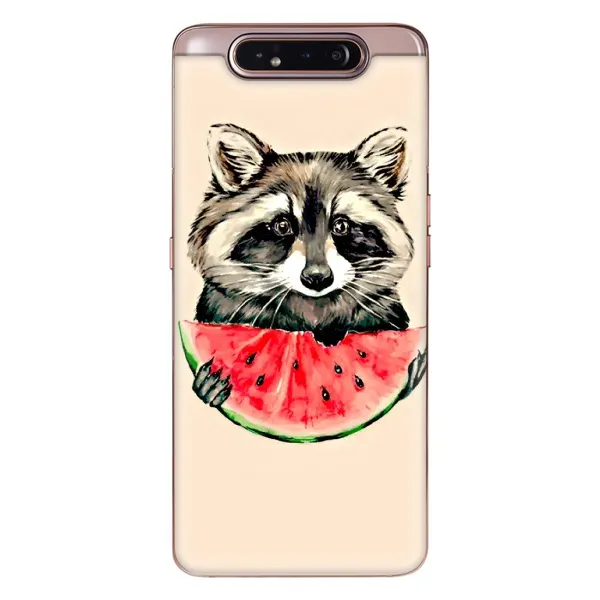 Чехол с рисунком «Енот» для Samsung Galaxy a80 2019 ( A805F )
