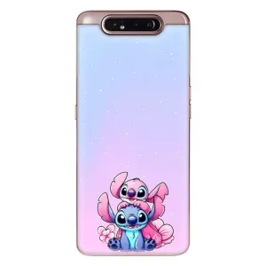 Чохол з малюнком Стіч для Samsung Galaxy a80 2019 ( A805F ) (Ейнджел і Стіч)