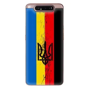 Чехлы УПА (Красно-Чёрный) на Samsung Galaxy a80 2019 ( A805F ) (Флаг УПА)
