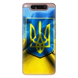 Чехол с картинкой (Патриотический ГЕРБ) на Samsung Galaxy a80 2019 ( A805F ) (Герб и Флаг Украины)