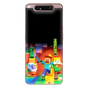 Чехлы для Samsung Galaxy a80 2019 ( A805F ) (Персонажи Майн Крафт) (Герой Майнкрафт)