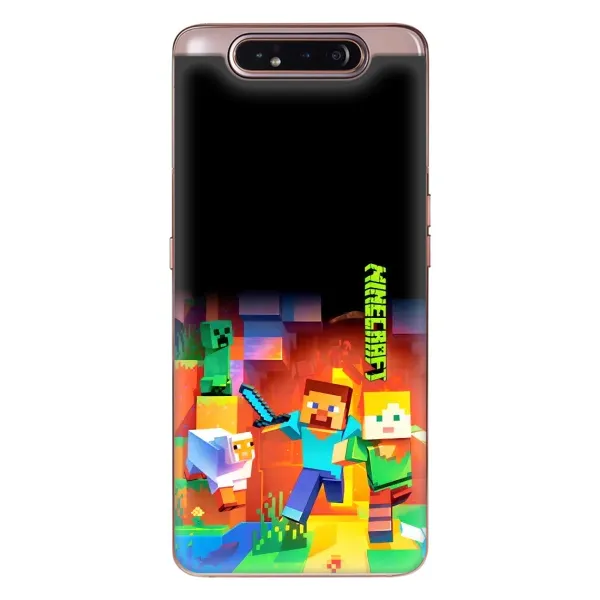 Чехол с рисунком «Герой Майнкрафт» для Samsung Galaxy a80 2019 ( A805F ) Чехол с рисунком «Герой Майнкрафт» для Samsung Galaxy a80 2019 ( A805F )