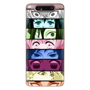 Силіконові чохлі з очіма Anime для Самсунг Гелексі А80 (Очі Хашира)