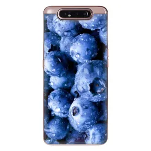 Чехол с изображением вкусной еды для Samsung Galaxy a80 2019 ( A805F ) (Голубика)