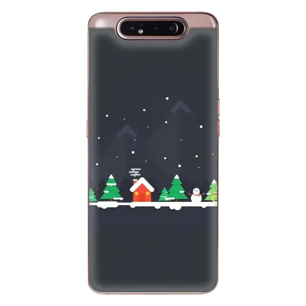 Чехол с рисунком «Город зимний» для Samsung Galaxy a80 2019 ( A805F ) Чехол с рисунком «Город зимний» для Samsung Galaxy a80 2019 ( A805F )