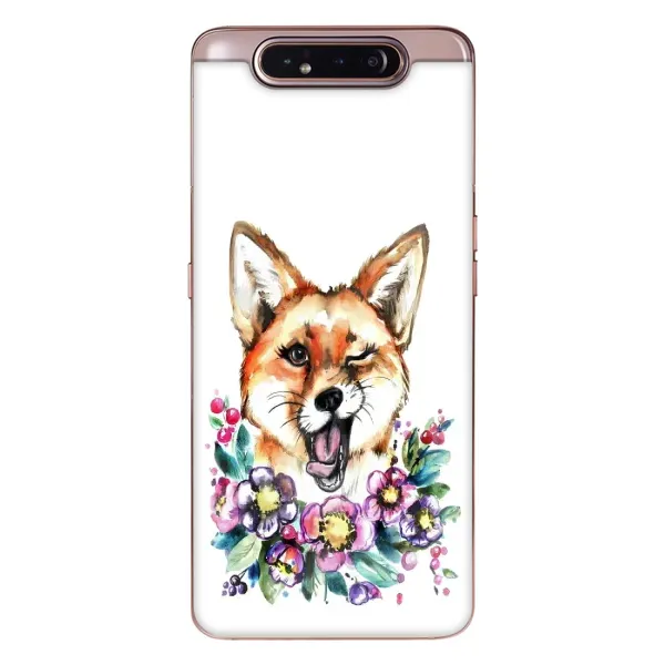 Чехол с рисунком «Хитрая лиса» для Samsung Galaxy a80 2019 ( A805F ) Чехол с рисунком «Хитрая лиса» для Samsung Galaxy a80 2019 ( A805F )