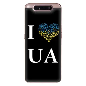 Силиконовый Чехол на Samsung Galaxy a80 2019 ( A805F ) (Я-Украина) (I Love UA)