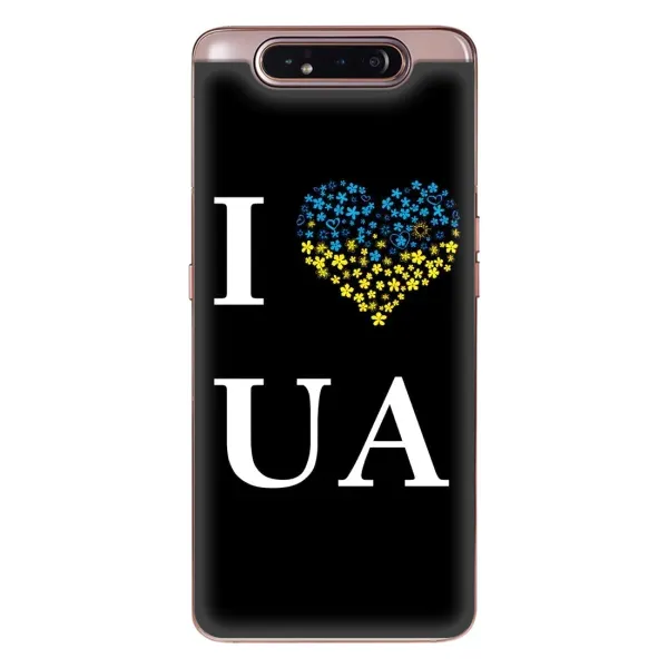 Чехол с рисунком «I Love UA» для Samsung Galaxy a80 2019 ( A805F ) Чехол с рисунком «I Love UA» для Samsung Galaxy a80 2019 ( A805F )