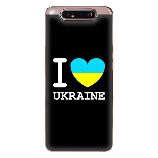 Чехол с рисунком «I Love Ukraine» для Samsung Galaxy a80 2019 ( A805F ) Чехол с рисунком «I Love Ukraine» для Samsung Galaxy a80 2019 ( A805F )