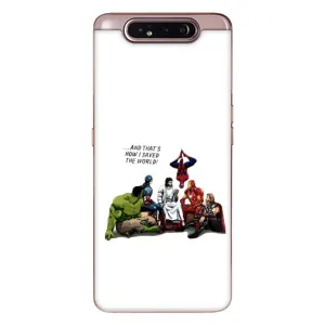 Чехлы для Samsung Galaxy a80 2019 ( A805F ) (Для Христиан) (Иисус супергерой)