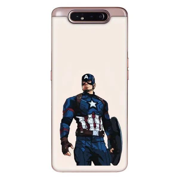 Чехол с рисунком «Капитан Америка» для Samsung Galaxy a80 2019 ( A805F ) Чехол с рисунком «Капитан Америка» для Samsung Galaxy a80 2019 ( A805F )