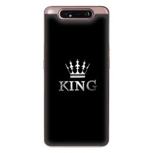 Чехол (Корона на чёрном фоне) для Самсунг Гелекси А80 (KING)