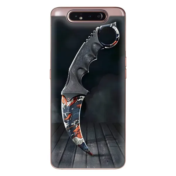 Чехол с рисунком «Кинжал КС ГО» для Samsung Galaxy a80 2019 ( A805F ) Чехол с рисунком «Кинжал КС ГО» для Samsung Galaxy a80 2019 ( A805F )