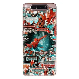 Чехол Супергерой Человека Паука на Samsung Galaxy a80 2019 ( A805F ) (Комиксы Человек Паук)