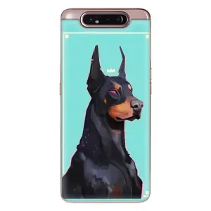 Чехол ДОБЕРМАН для Samsung Galaxy a80 2019 ( A805F ) (Король доберман)