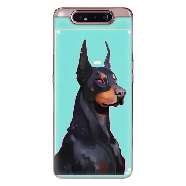 Чехол с рисунком «Король доберман» для Samsung Galaxy a80 2019 ( A805F ) Чехол с рисунком «Король доберман» для Samsung Galaxy a80 2019 ( A805F )