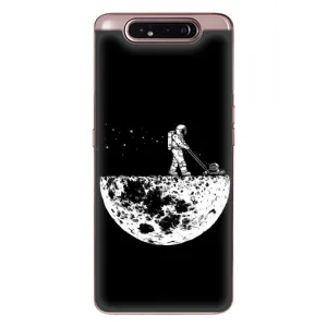 Силіконовый Чохол з принтом "Космонавти" на Samsung Galaxy a80 2019 ( A805F ) (Космонавт)