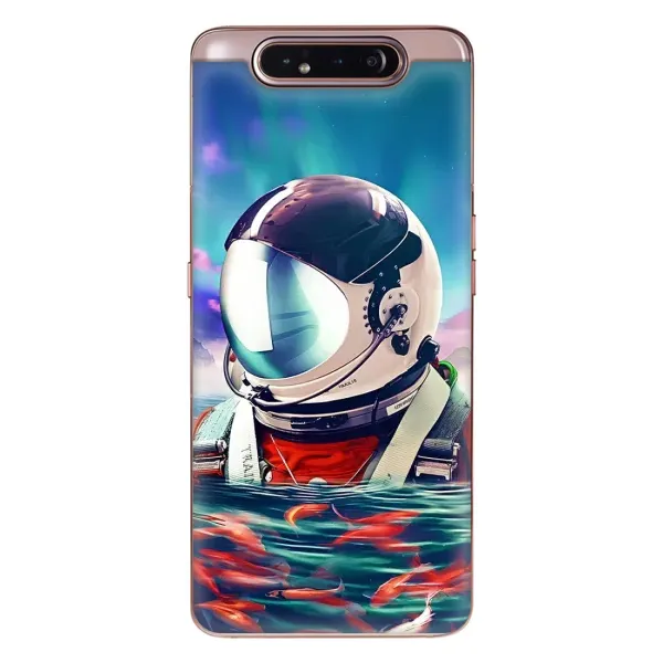 Чехол с рисунком «Космонавт в воде» для Samsung Galaxy a80 2019 ( A805F ) Чехол с рисунком «Космонавт в воде» для Samsung Galaxy a80 2019 ( A805F )