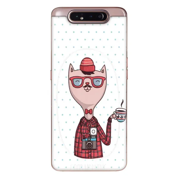 Чехол с рисунком «Кот аристократ» для Samsung Galaxy a80 2019 ( A805F ) Чехол с рисунком «Кот аристократ» для Samsung Galaxy a80 2019 ( A805F )