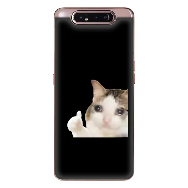 Чехол с рисунком «Кот в слезах» для Samsung Galaxy a80 2019 ( A805F ) Чехол с рисунком «Кот в слезах» для Samsung Galaxy a80 2019 ( A805F )