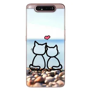 Силиконовые Чехлы Любимому человеку для Samsung Galaxy a80 2019 ( A805F ) (Котейки)