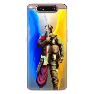 Чехол с картинкой (Патриотический КОЗАК) на Samsung Galaxy a80 2019 ( A805F ) (Козак с крыльями)