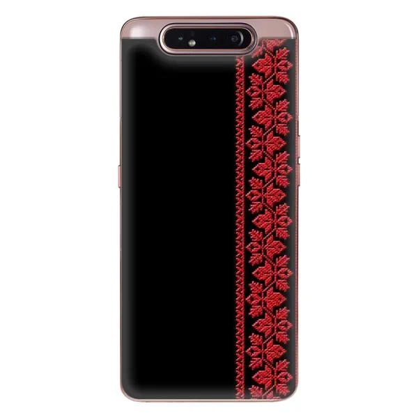 Чехол с рисунком «Красная Вышиванка» для Samsung Galaxy a80 2019 ( A805F ) Чехол с рисунком «Красная Вышиванка» для Samsung Galaxy a80 2019 ( A805F )