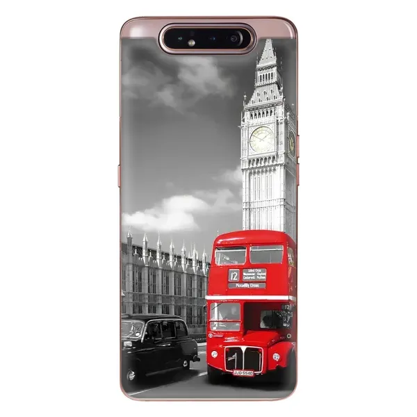 Чехол с рисунком «Красный автобус» для Samsung Galaxy a80 2019 ( A805F ) Чехол с рисунком «Красный автобус» для Samsung Galaxy a80 2019 ( A805F )